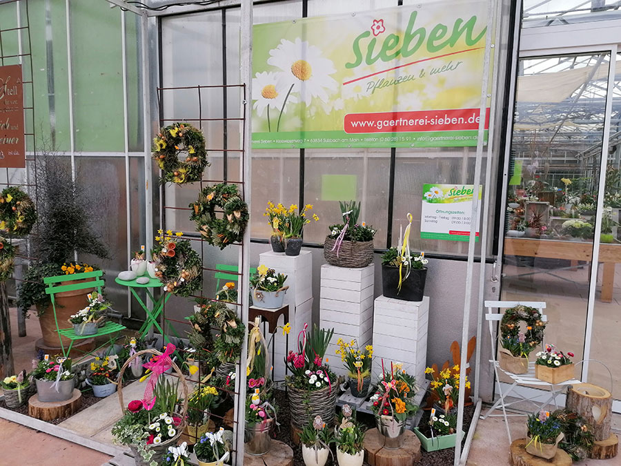 Produkte und Leistungen / Gaertnerei Sieben, 63834 Sulzbach am Main